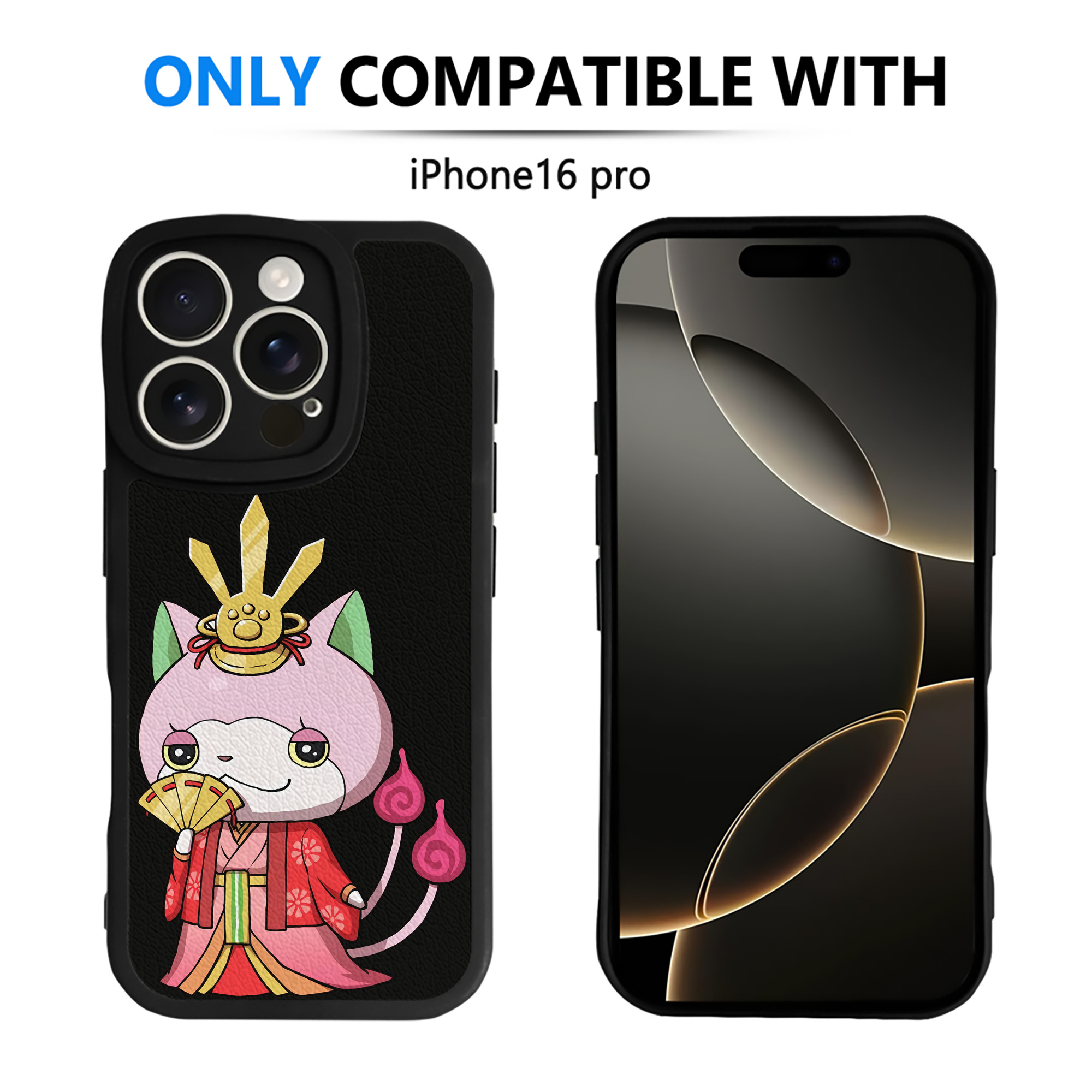 （画像用） 妖怪ウォッチ Yo-kai Watch 【iPhone 16シリーズ対応】シリコンスマホケース（レザー調） 材質：シリコン